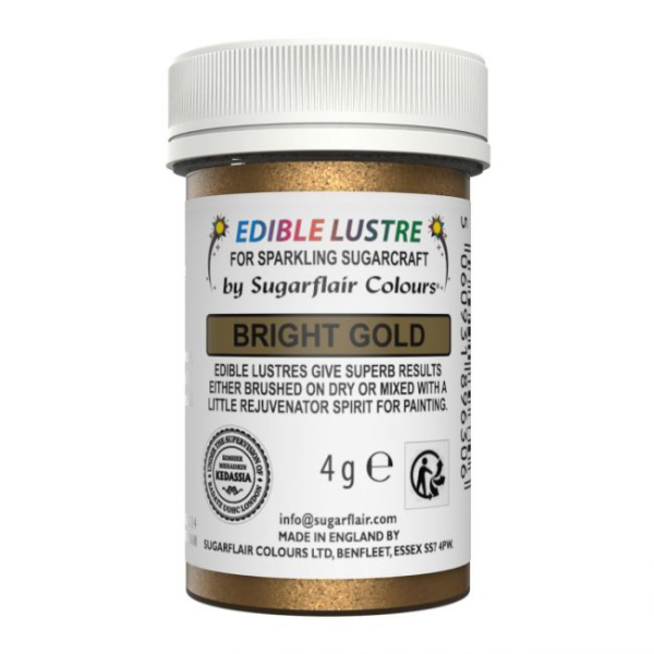 Edible Lustre - Bright Gold - E171 Free